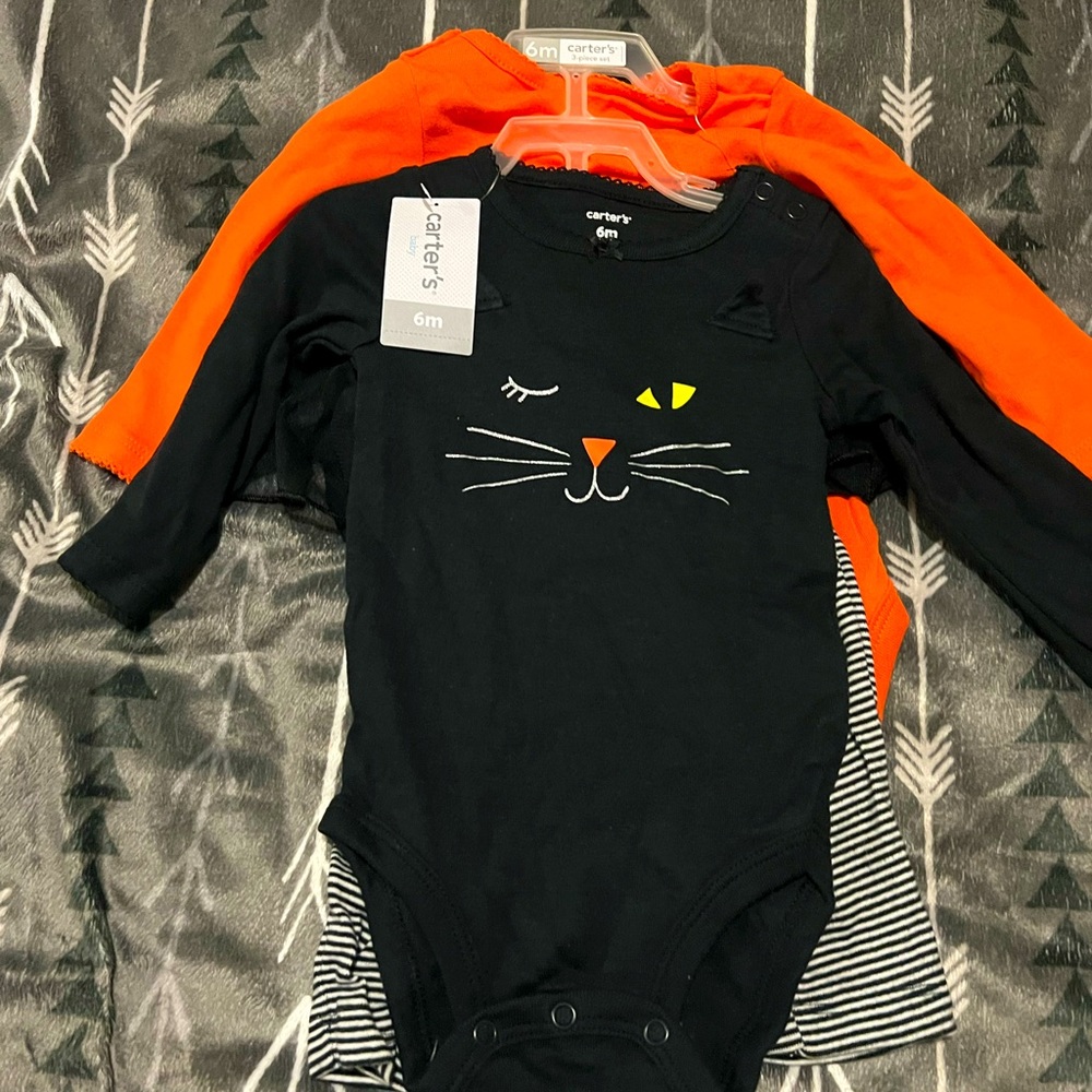 Carter’s Baby Girl  3- Piece Halloween Set Size: 6 months